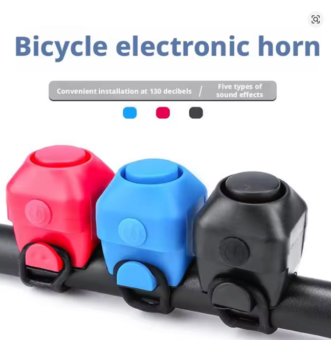 Electronic horn for bicycle, bicycle handlebar alarm horn.